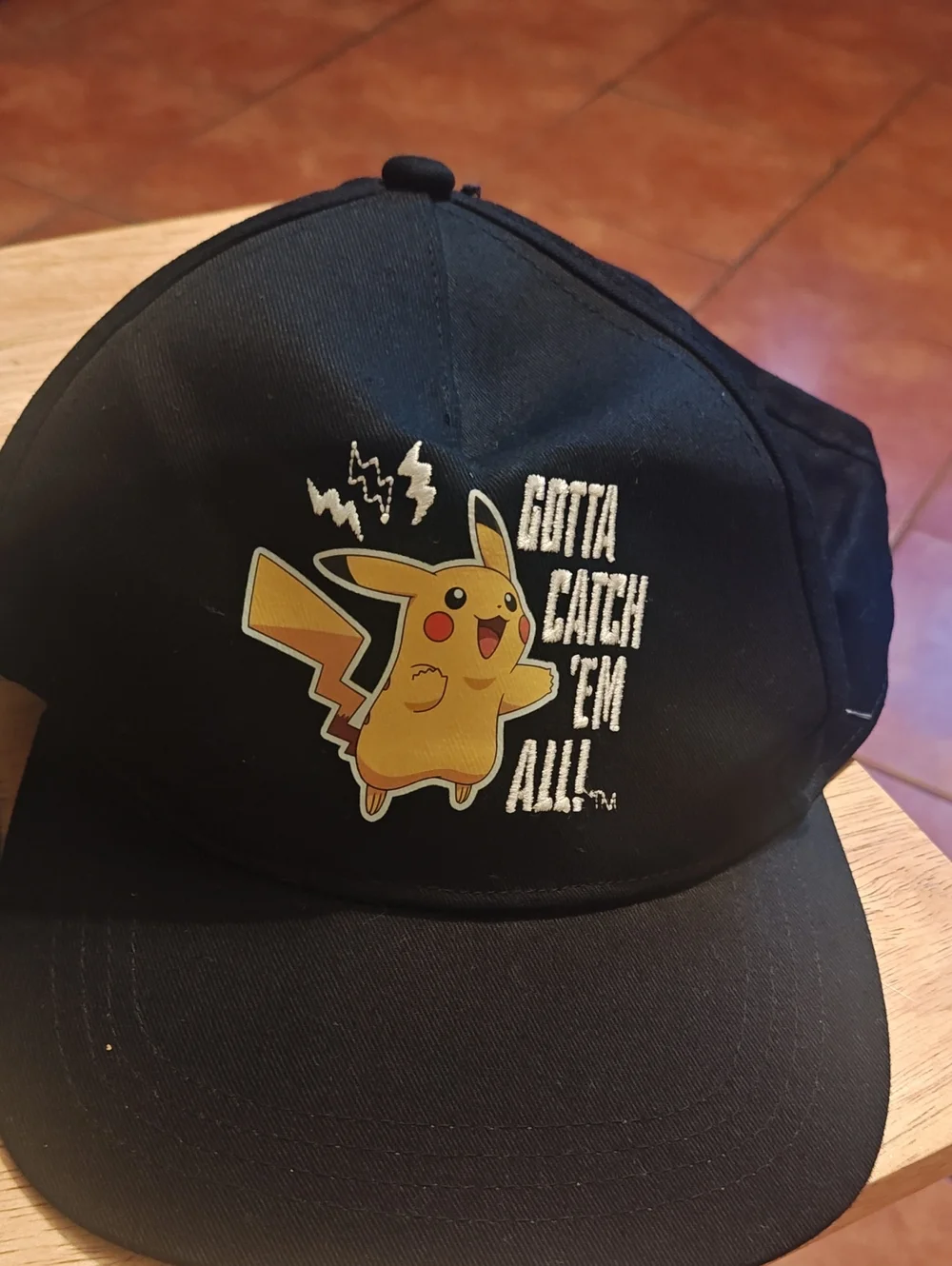 Kids' Black Pikachu Cap - Gotta Catch 'Em All